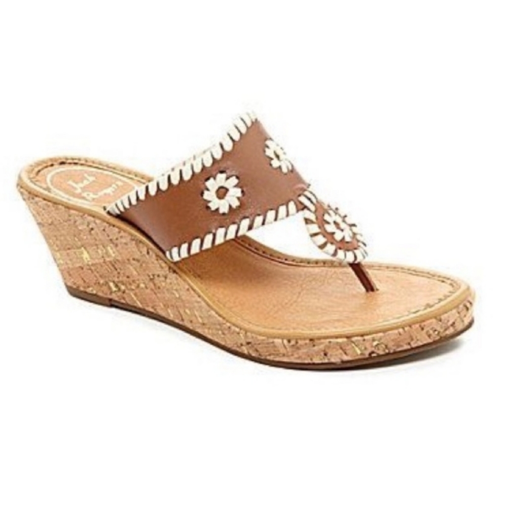 Jack Rogers Marabella Cork Wedges Size 10